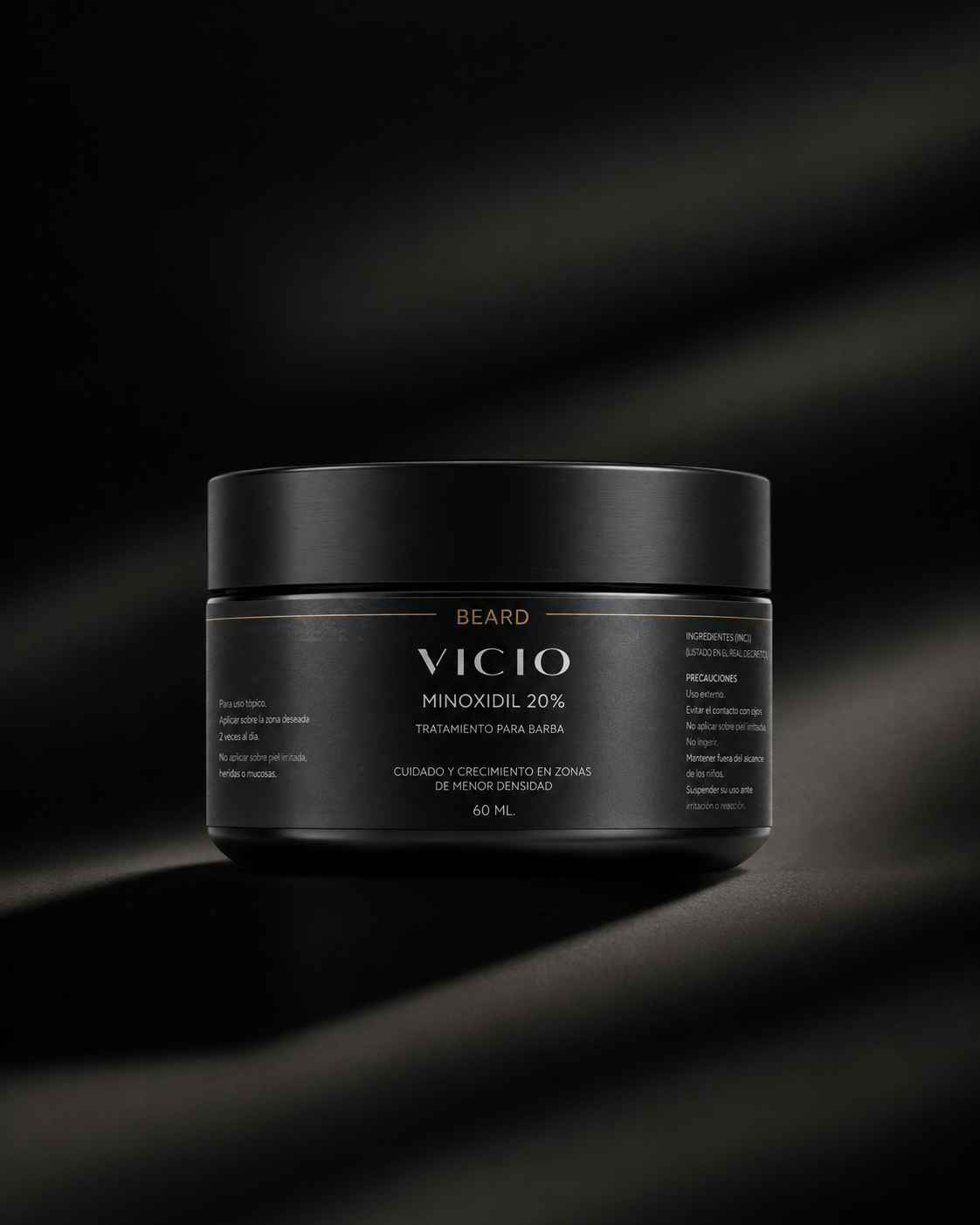 VICIO Beard Minoxidil 20% — vista completa